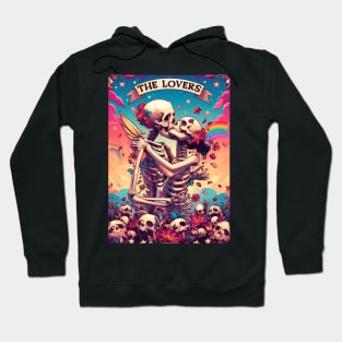 "The Lovers" Skeleton Tarot Card Hoodie